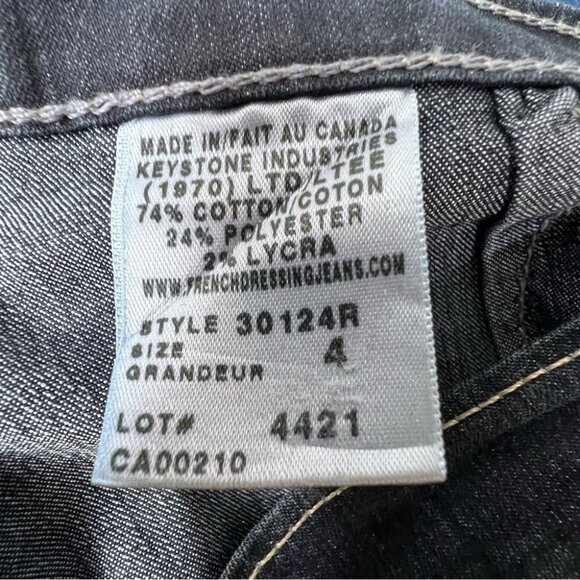 Vintage French Dressing Upcycled Bell Bottom Jeans Wide Leg Baggy 70s Style - Picture 15 of 16